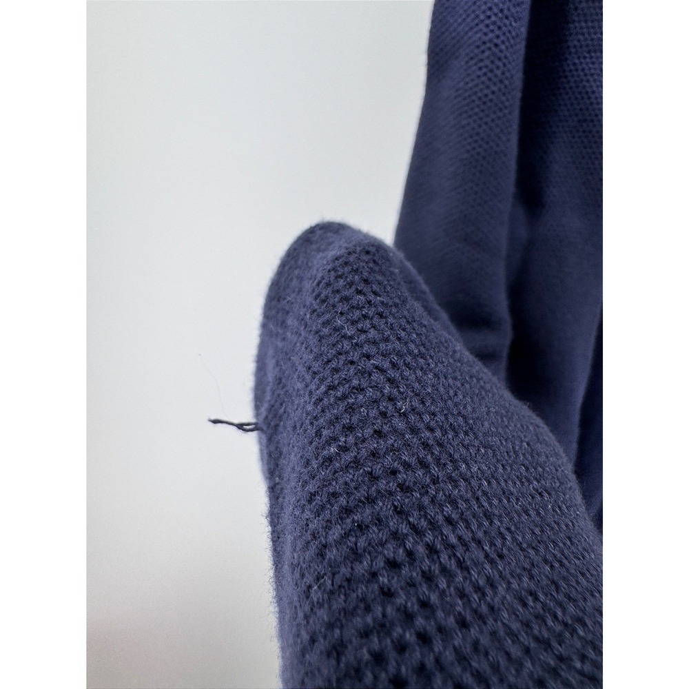 Polo Ralph Lauren Quarter Zip Sweater Mens XL Navy Blue Pima Cotton - Picture 12 of 14